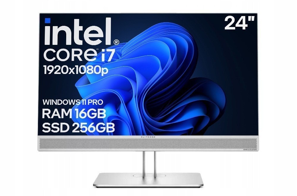 AIO 24" HP 800 G5 i7 9GEN 16GB 256SSD